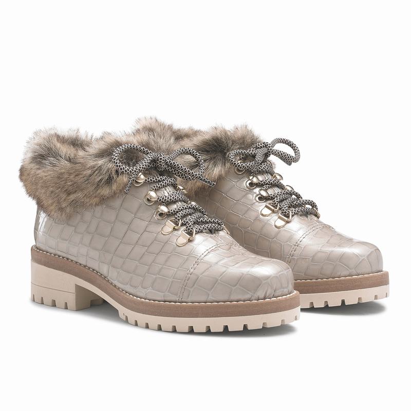 Kozaki Sznurowane Russell And Bromley Icelander Damskie Brązowe | PRT5432AR