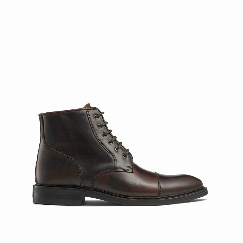 Kozaki Sznurowane Russell And Bromley Portobello Męskie Brązowe | BCY714XA