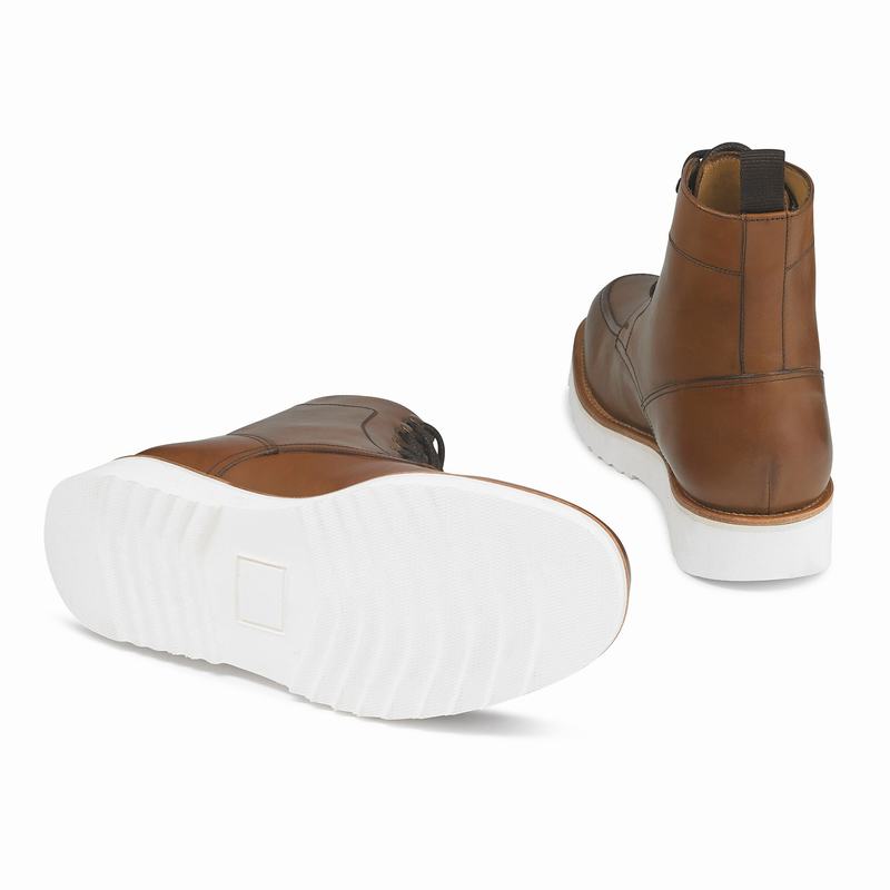 Kozaki Sznurowane Russell And Bromley Ridgeway Męskie Brązowe | GJJ7154OC