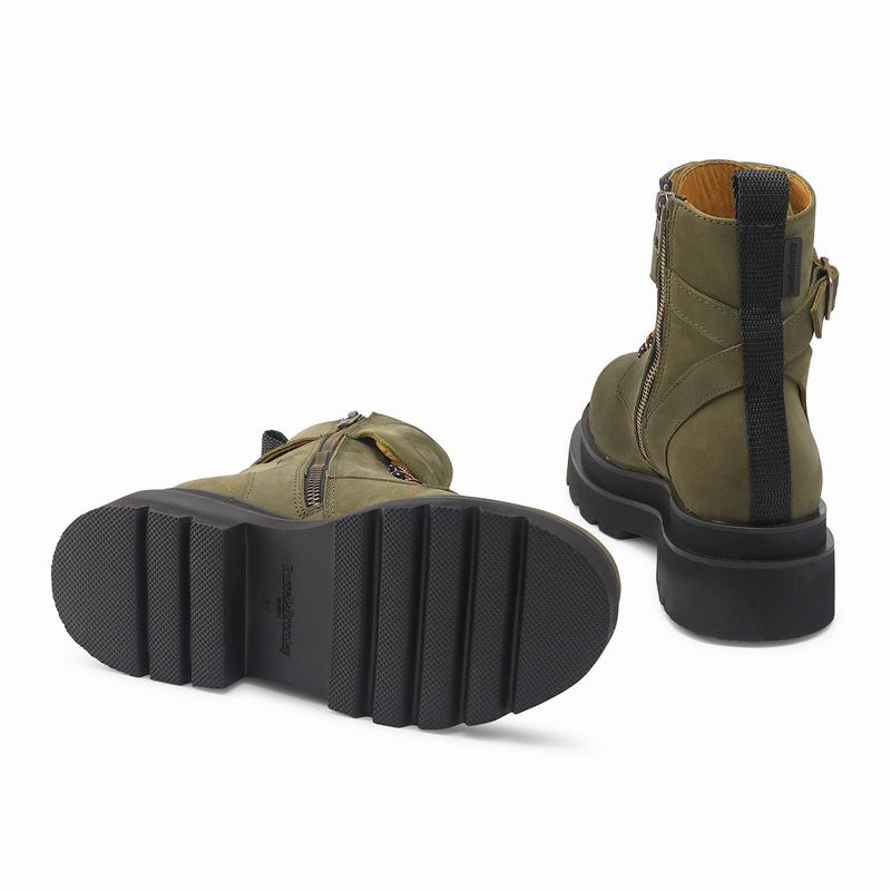 Kozaki Sznurowane Russell And Bromley Soho Damskie Zielone | QDR1139KQ