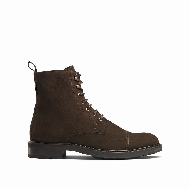 Kozaki Sznurowane Russell And Bromley Stomp Męskie Brązowe | ECU3870AR