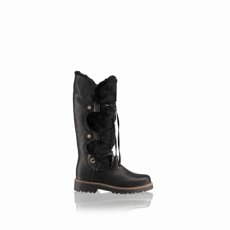 Kozaki Za Kolano Russell And Bromley Highlander Damskie Czarne | JTV8622XO
