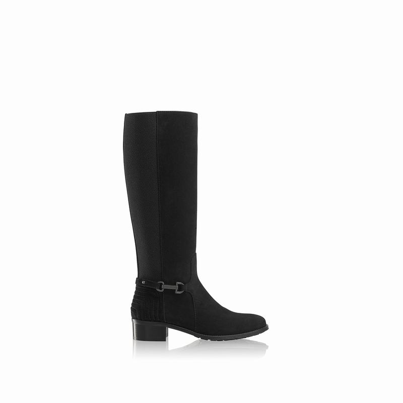 Kozaki Za Kolano Russell And Bromley Rein Damskie Czarne | LRE1616LG