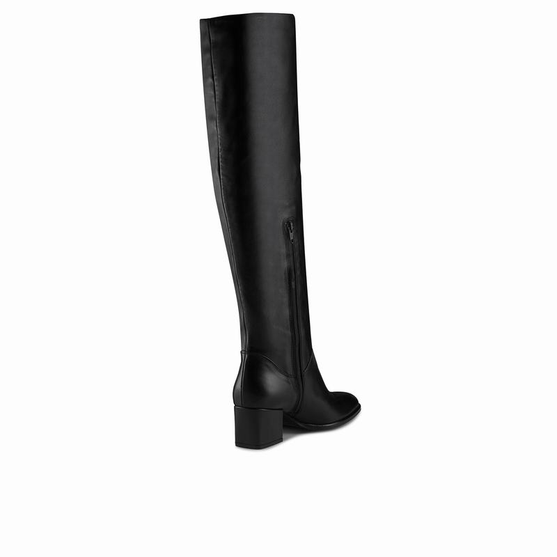 Kozaki Za Kolano Russell And Bromley Scrunch Damskie Czarne | HVY3012GJ