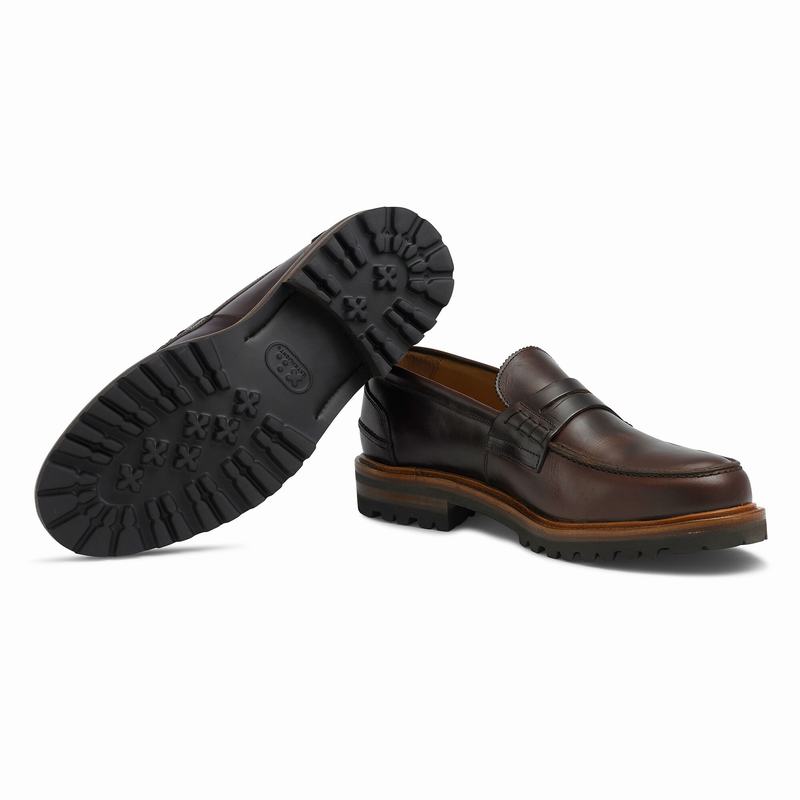 Mokasyny Russell And Bromley Arnside Męskie Brązowe | DPB3077BE