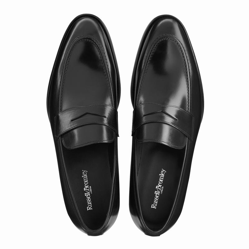 Mokasyny Russell And Bromley Aspen Męskie Czarne | QPD3947QF
