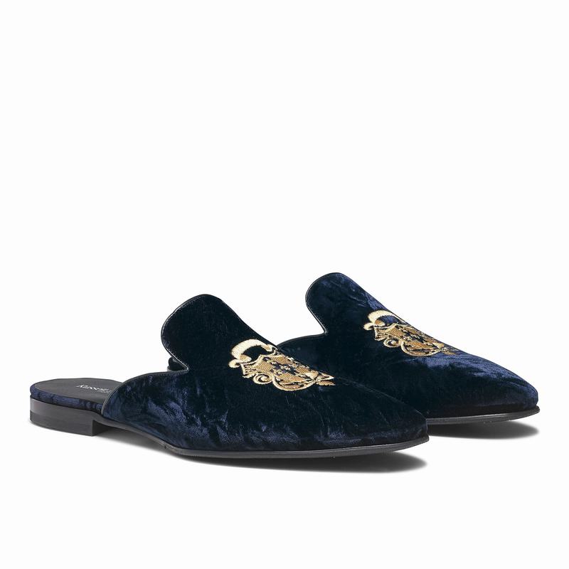 Mokasyny Russell And Bromley Barocco Męskie Niebieskie | ZMA4855NA