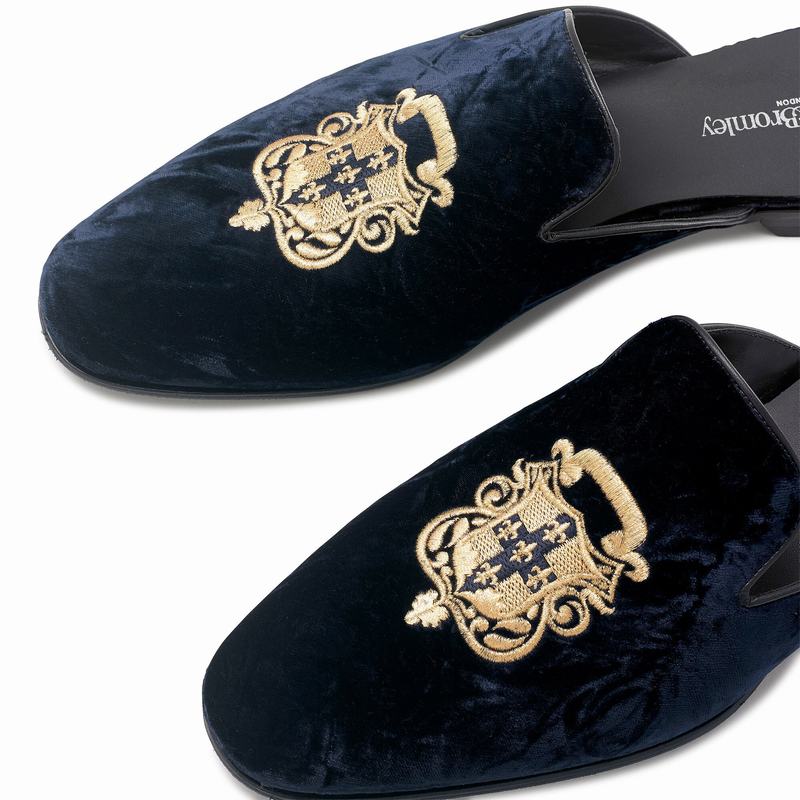 Mokasyny Russell And Bromley Barocco Męskie Niebieskie | ZMA4855NA