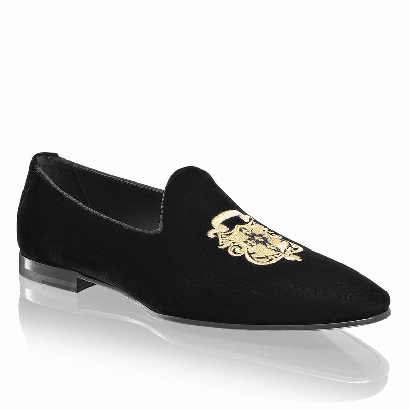 Mokasyny Russell And Bromley Baroque Męskie Czarne | ZXZ8151XX