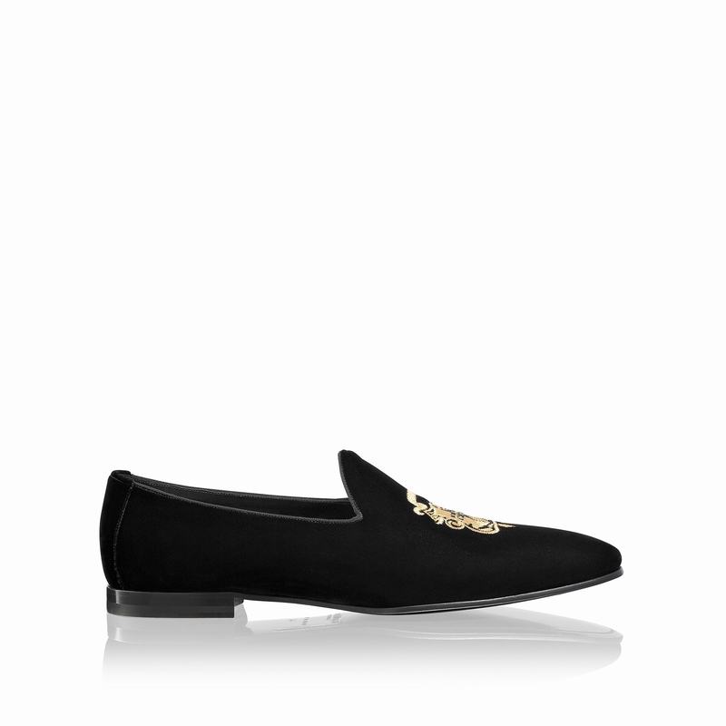 Mokasyny Russell And Bromley Baroque Męskie Czarne | ZXZ8151XX