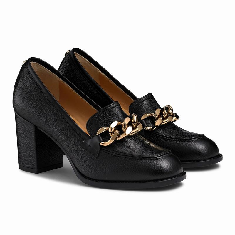 Mokasyny Russell And Bromley Blockchain Damskie Czarne | YLS1614YL