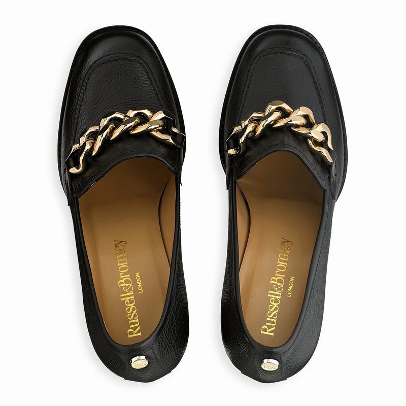 Mokasyny Russell And Bromley Blockchain Damskie Czarne | YLS1614YL