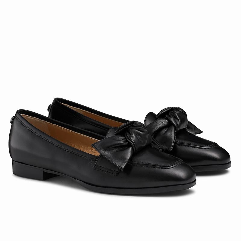 Mokasyny Russell And Bromley Bowie Damskie Czarne | OMN8463JN