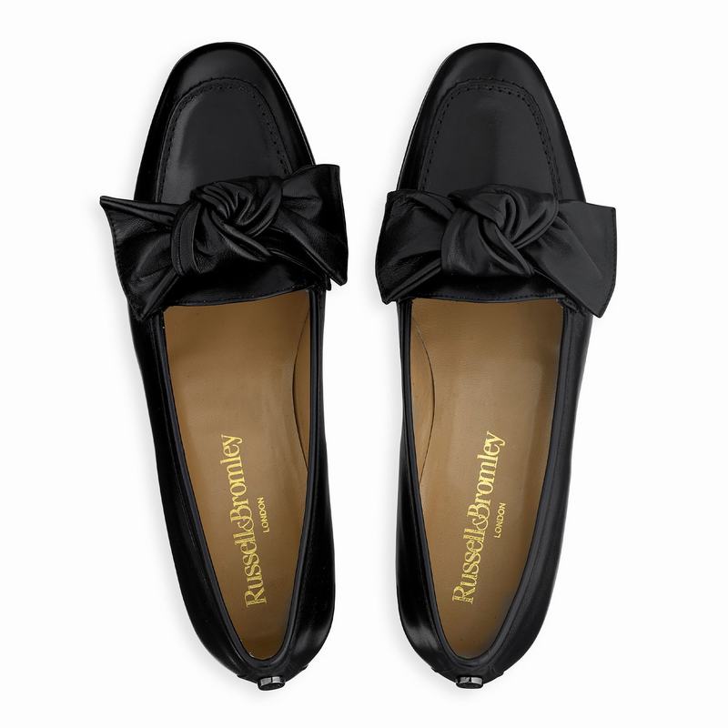 Mokasyny Russell And Bromley Bowie Damskie Czarne | OMN8463JN