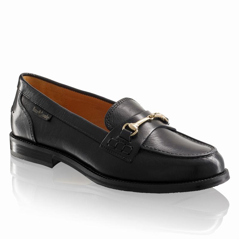 Mokasyny Russell And Bromley Brewster Damskie Czarne | CIQ9780GC