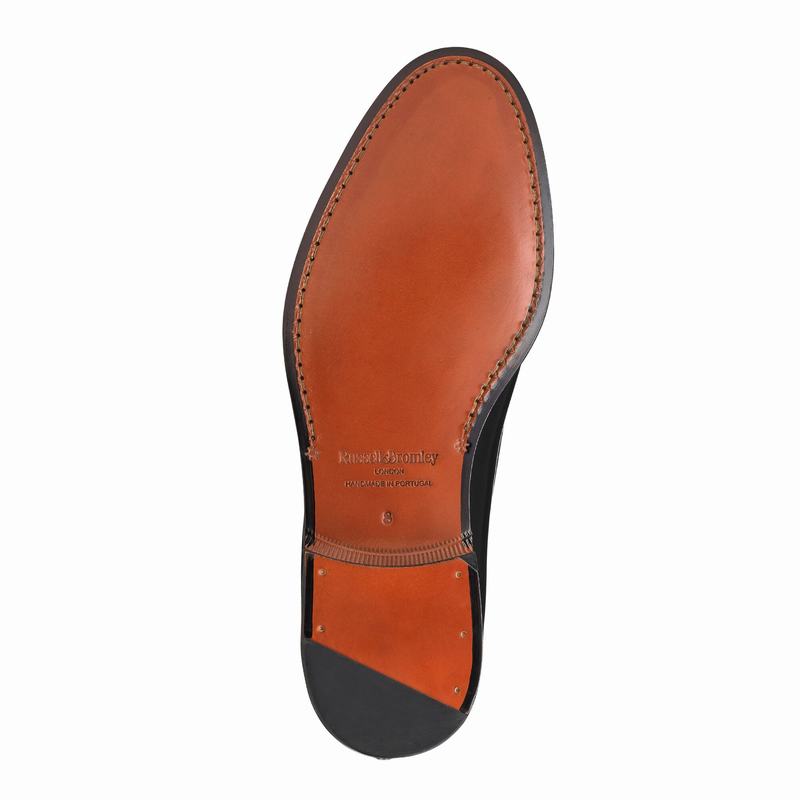 Mokasyny Russell And Bromley Broker Męskie Czarne | BAZ8642JZ