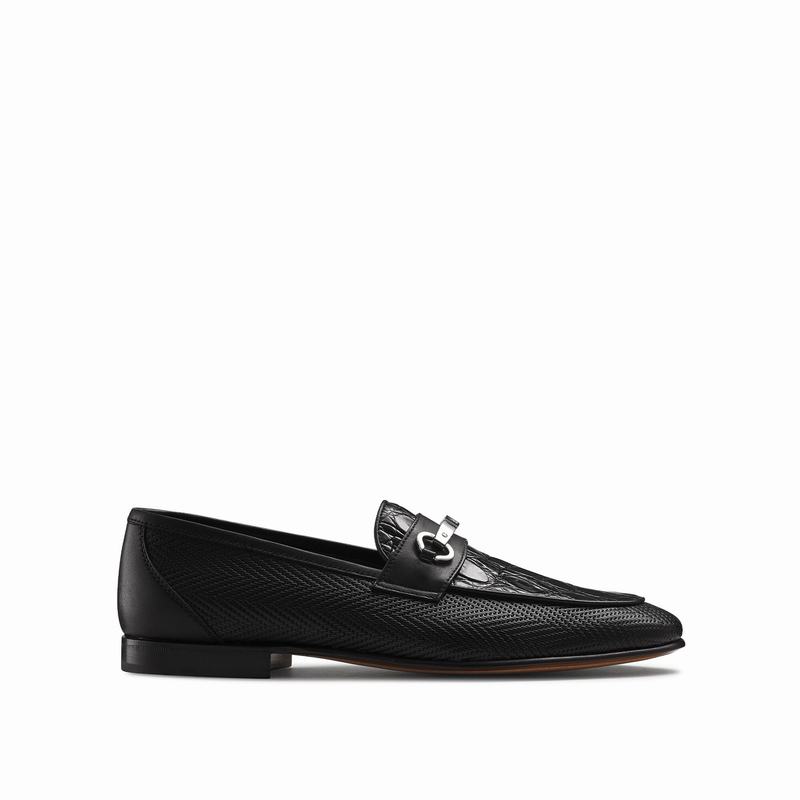 Mokasyny Russell And Bromley Cachet Męskie Czarne | JFB337RE
