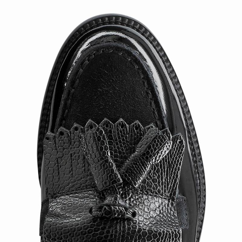 Mokasyny Russell And Bromley Chester Damskie Czarne | FKQ3155RA