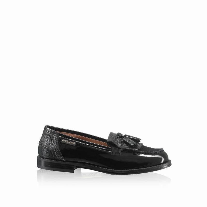 Mokasyny Russell And Bromley Chester Damskie Czarne | FKQ3155RA