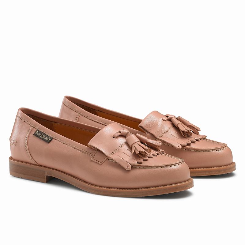 Mokasyny Russell And Bromley Chester Damskie Różowe | YFE756VG