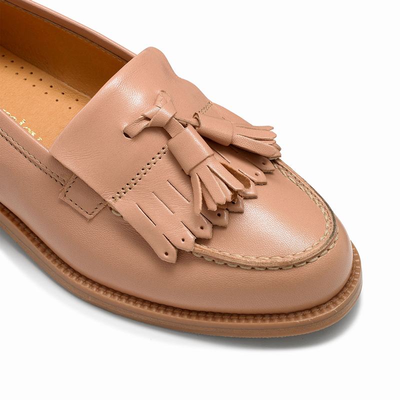 Mokasyny Russell And Bromley Chester Damskie Różowe | YFE756VG