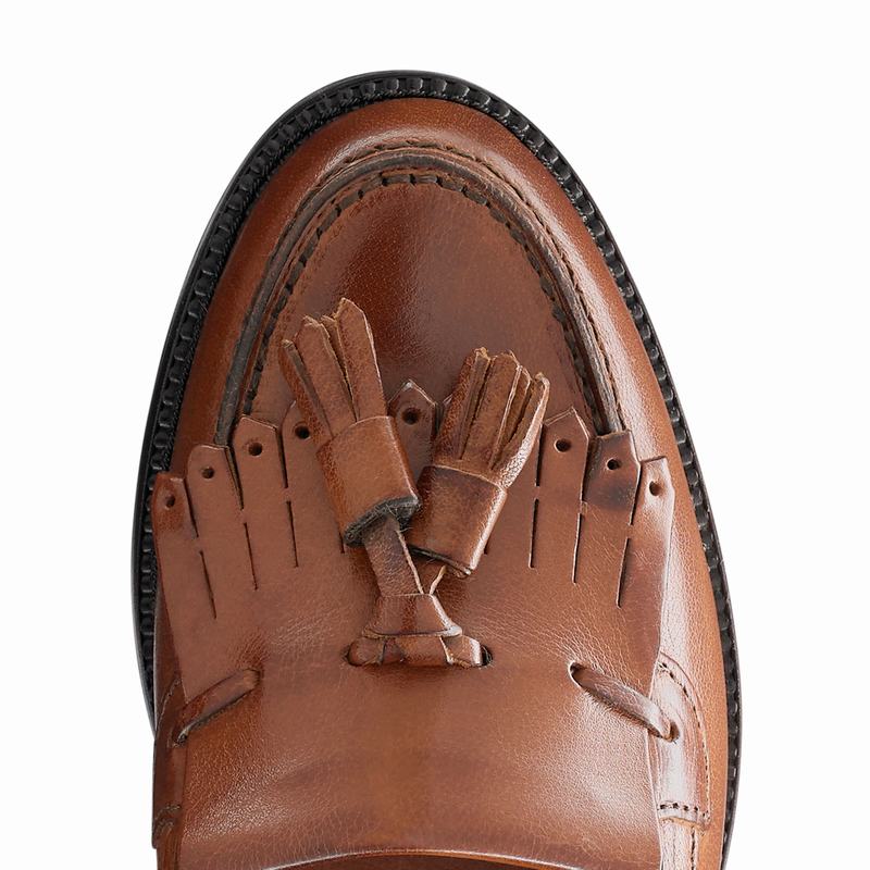 Mokasyny Russell And Bromley Chester Damskie Brązowe | YPY5093AN