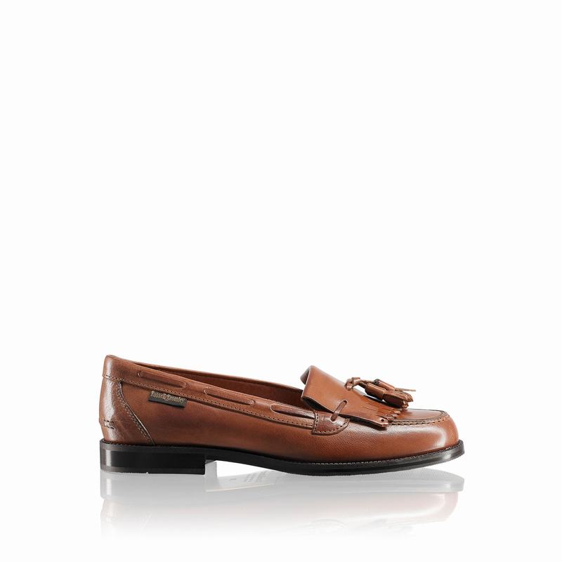 Mokasyny Russell And Bromley Chester Damskie Brązowe | YPY5093AN