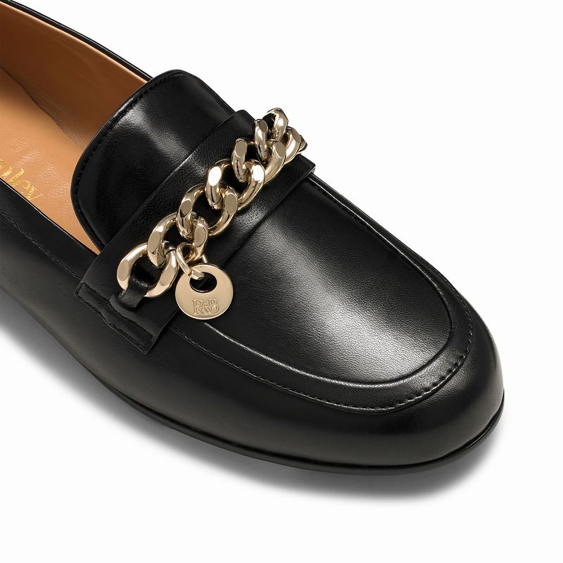Mokasyny Russell And Bromley Chitchat Damskie Czarne | YNI5024BT