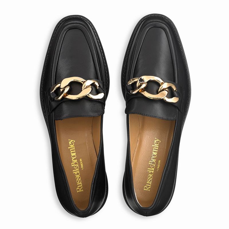 Mokasyny Russell And Bromley Cleopatra Damskie Czarne | MNB253YZ