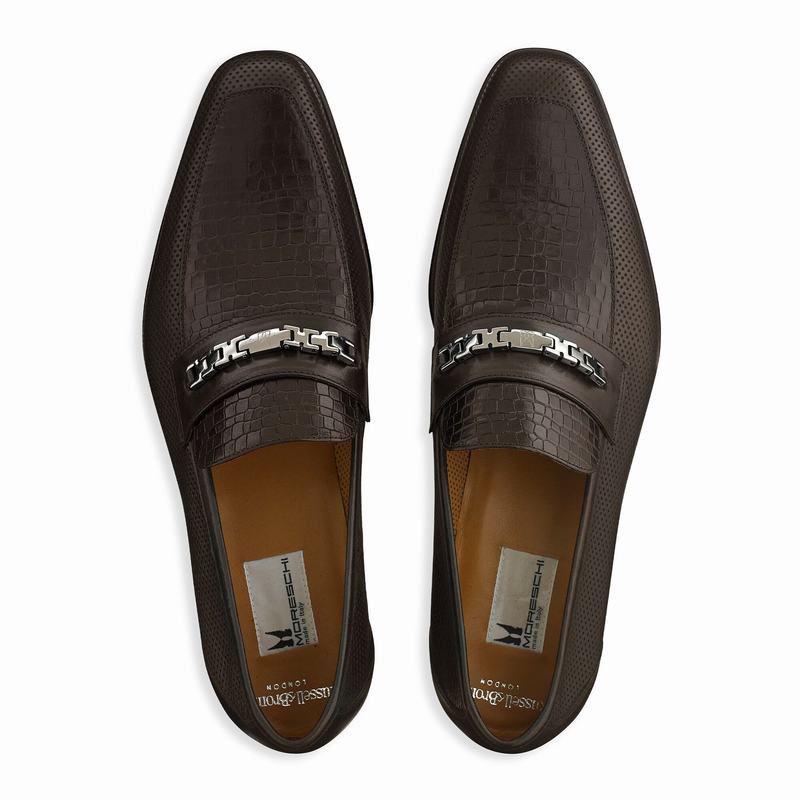 Mokasyny Russell And Bromley Conto Męskie Brązowe | YZZ9296IM