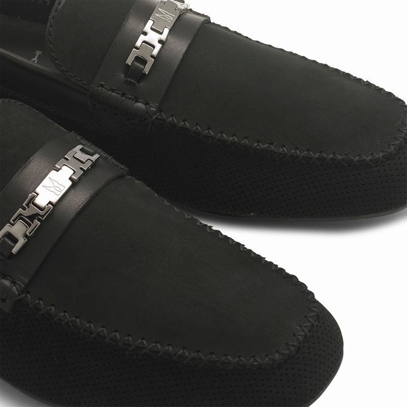 Mokasyny Russell And Bromley Crossover Męskie Czarne | AEN1516MH