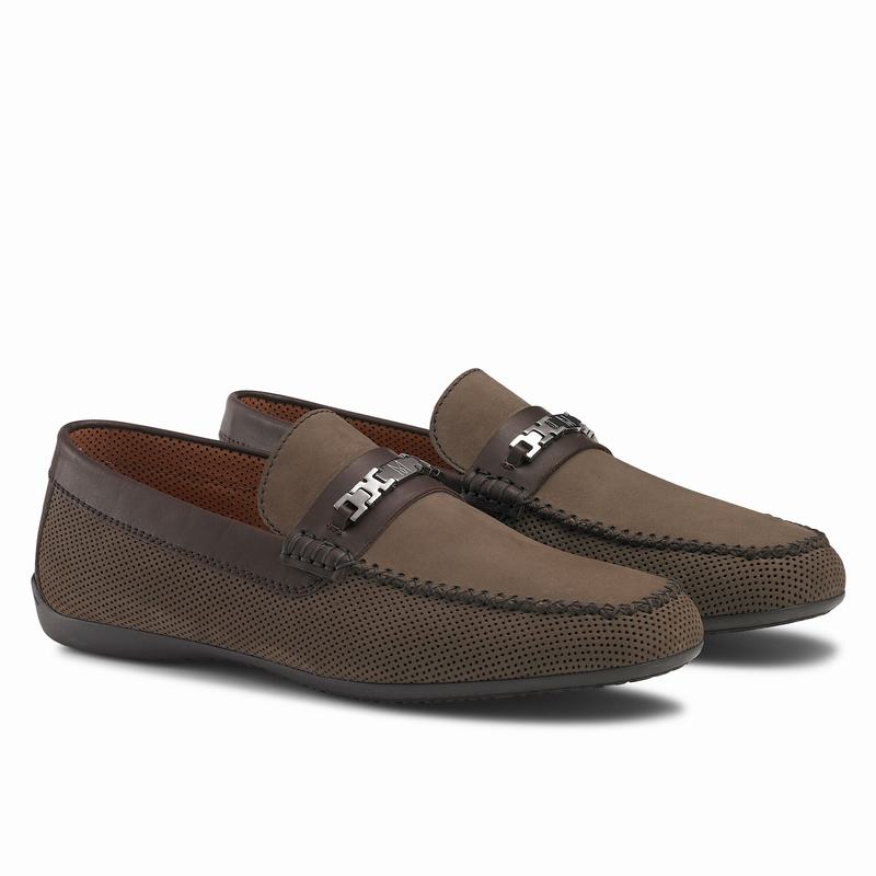 Mokasyny Russell And Bromley Crossover Męskie Khaki | CHK8655VV