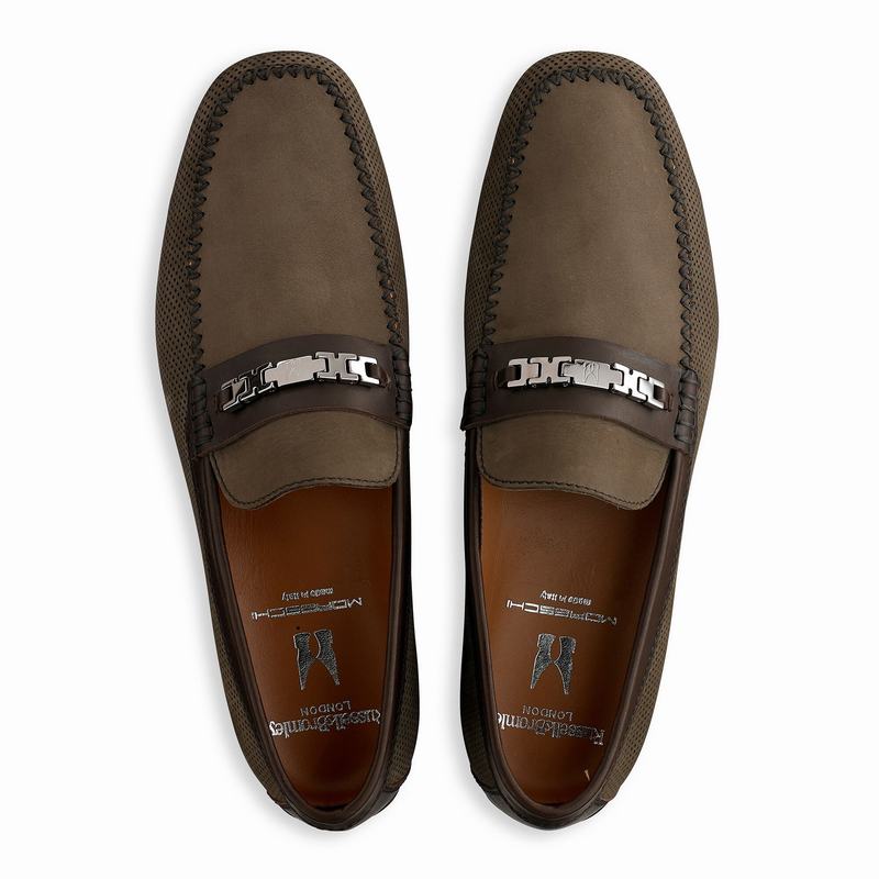 Mokasyny Russell And Bromley Crossover Męskie Khaki | CHK8655VV