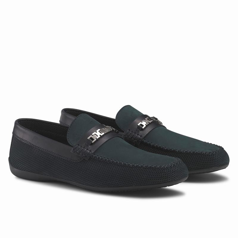Mokasyny Russell And Bromley Crossover Męskie Niebieskie | IJV6668ZL