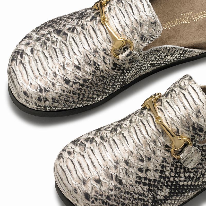 Mokasyny Russell And Bromley Dellacasa Damskie Metallic | QOG6618VK