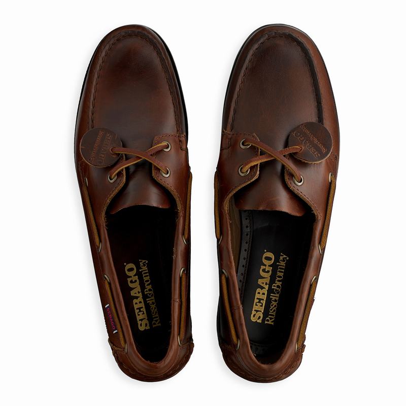 Mokasyny Russell And Bromley Docksides Męskie Brązowe | CGT4423ZX