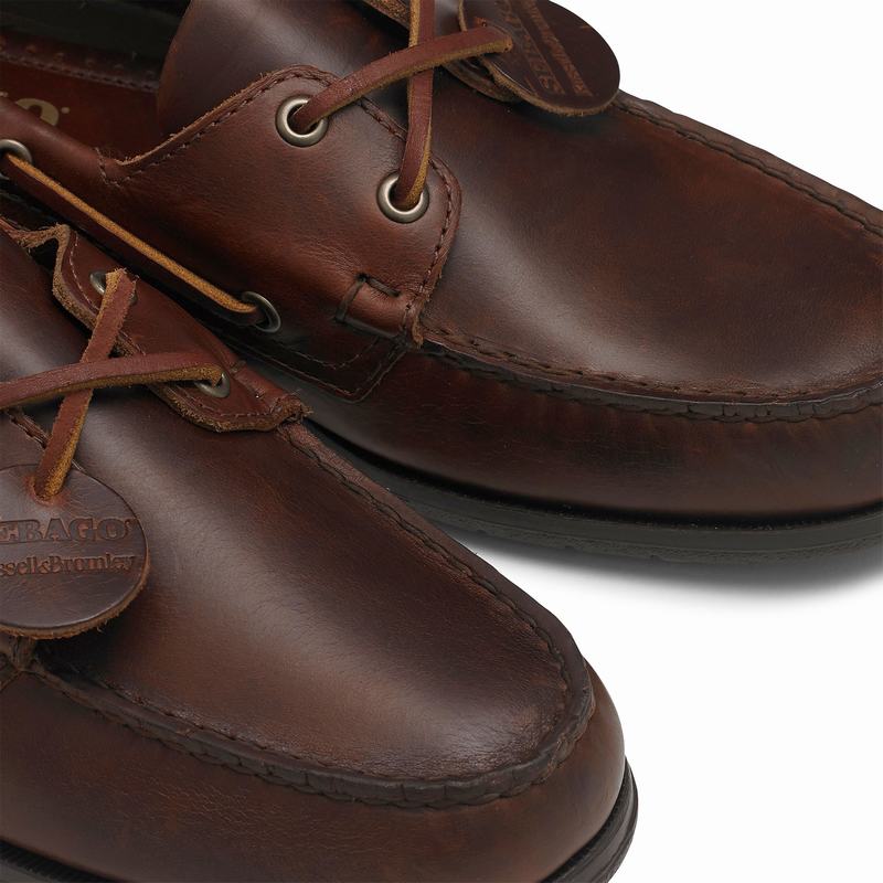 Mokasyny Russell And Bromley Docksides Męskie Brązowe | CGT4423ZX