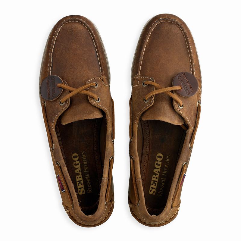 Mokasyny Russell And Bromley Docksides Męskie Brązowe | WGX1048OO
