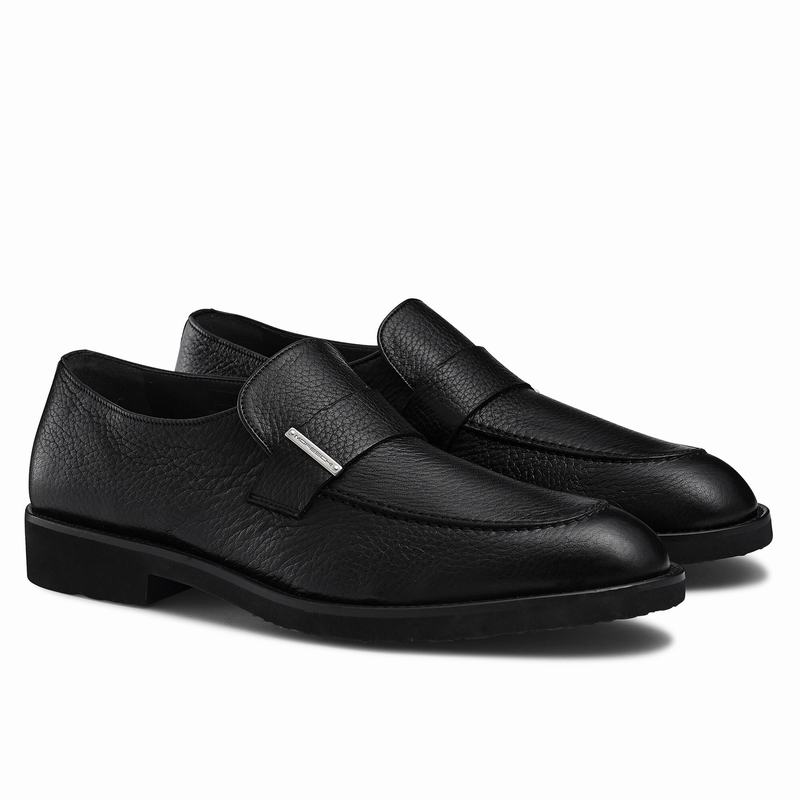 Mokasyny Russell And Bromley Domain Męskie Czarne | TRT16QP