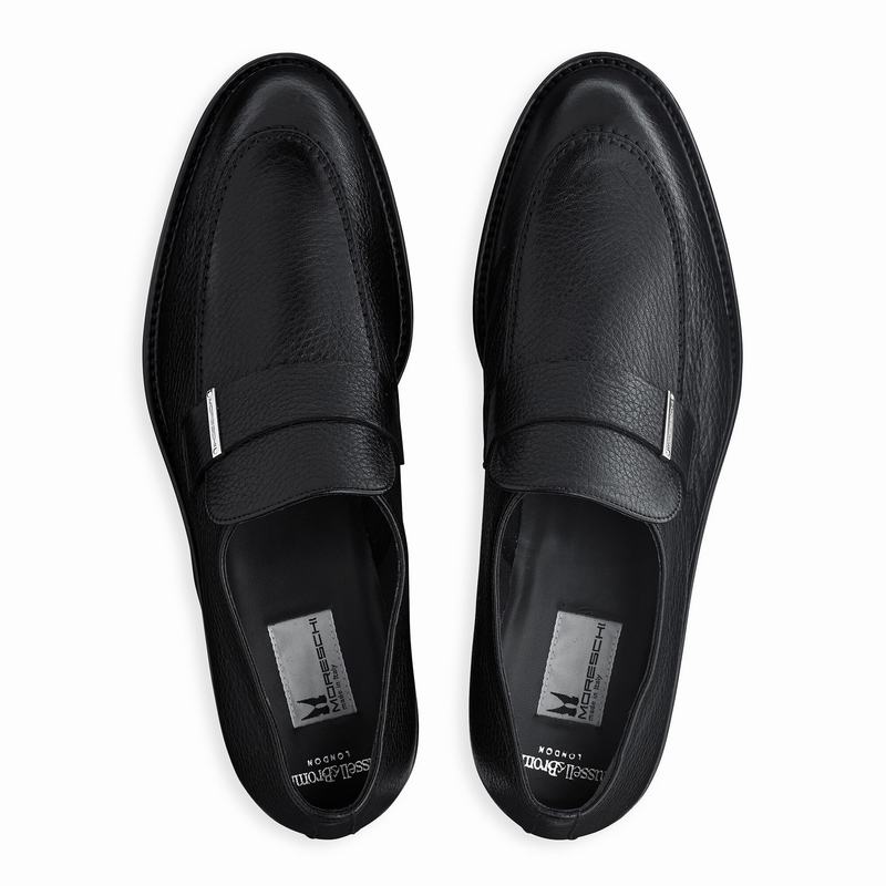 Mokasyny Russell And Bromley Domain Męskie Czarne | TRT16QP
