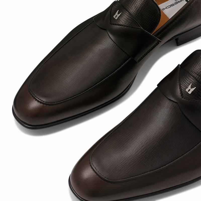 Mokasyny Russell And Bromley Duke Męskie Brązowe | RPR7467ZY