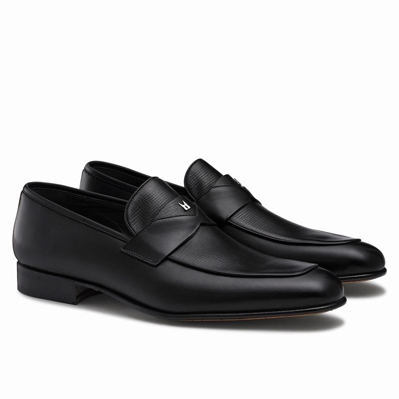 Mokasyny Russell And Bromley Duke Męskie Czarne | UQX1282FG