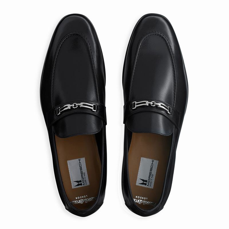 Mokasyny Russell And Bromley Duty Męskie Czarne | IHQ8287SF