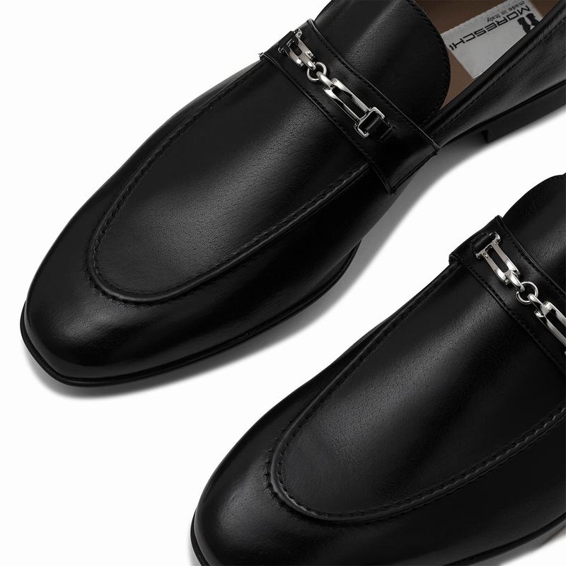 Mokasyny Russell And Bromley Duty Męskie Czarne | IHQ8287SF