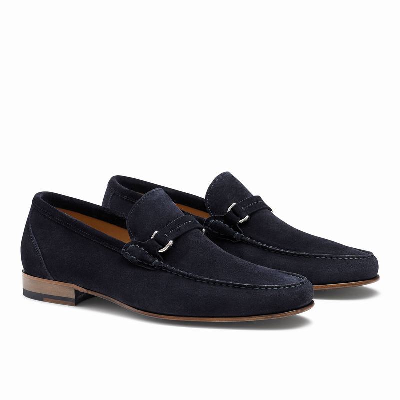 Mokasyny Russell And Bromley Elite Męskie Niebieskie | BOX8492XC