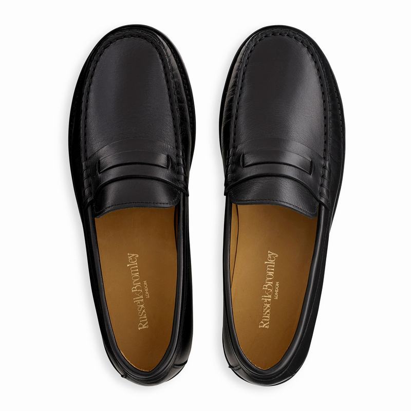Mokasyny Russell And Bromley Emily Damskie Czarne | UUC4379VJ