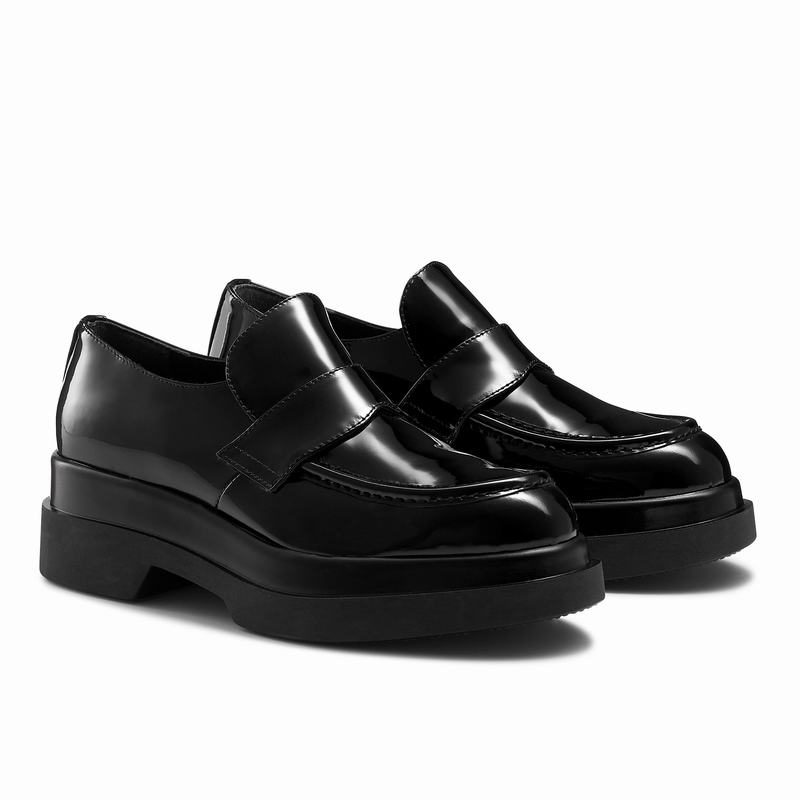 Mokasyny Russell And Bromley Geri Damskie Czarne | LAA3346ES