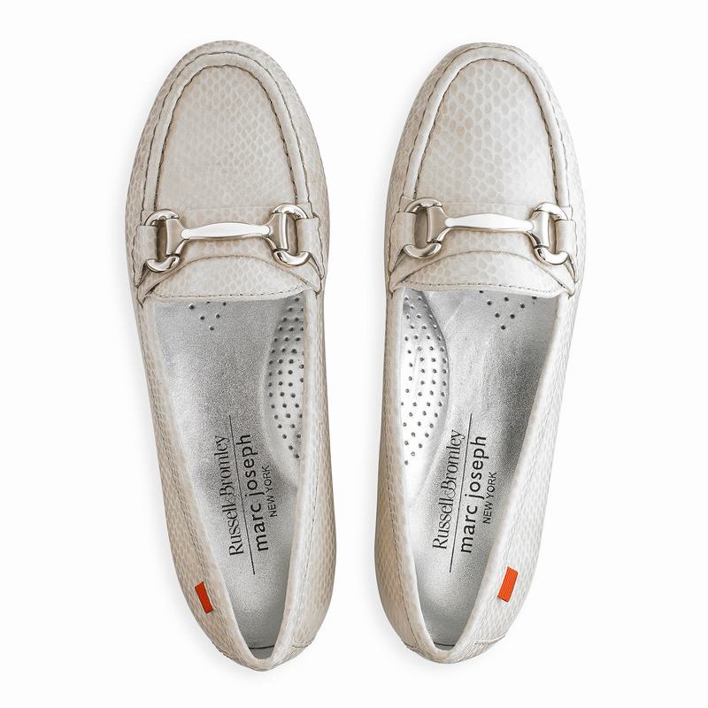 Mokasyny Russell And Bromley Grand Damskie Białe | SEW2670TN
