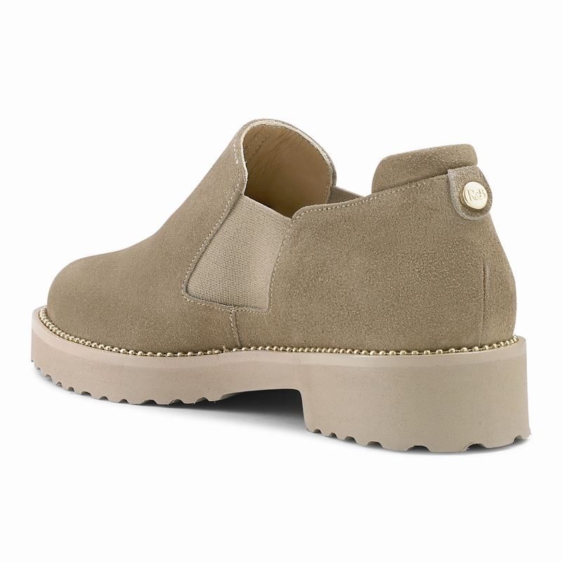 Mokasyny Russell And Bromley Grid Damskie Brązowe | NHU10045ES
