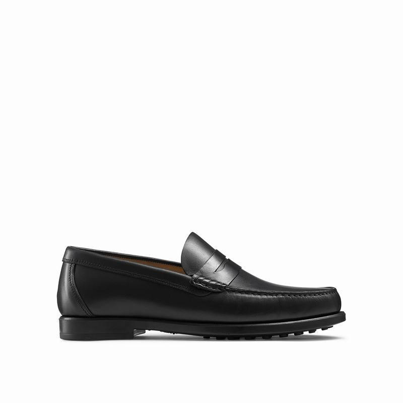 Mokasyny Russell And Bromley Hard Wear Męskie Czarne | BJM3248DB